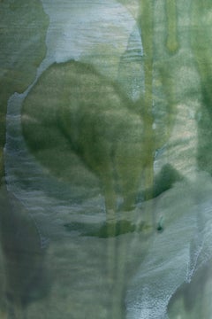 Lichen Einzigartiger Hocker aus glasiertem Steingut von Pascale Girardin