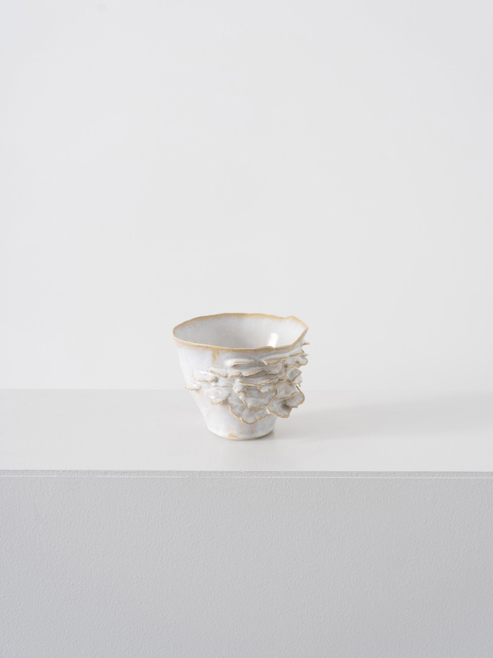 Trish DeMasi.
Lichene Vessel, 2022.
Glazed ceramic.
Measures: 5.5 x 5.5 x 4.5 in.