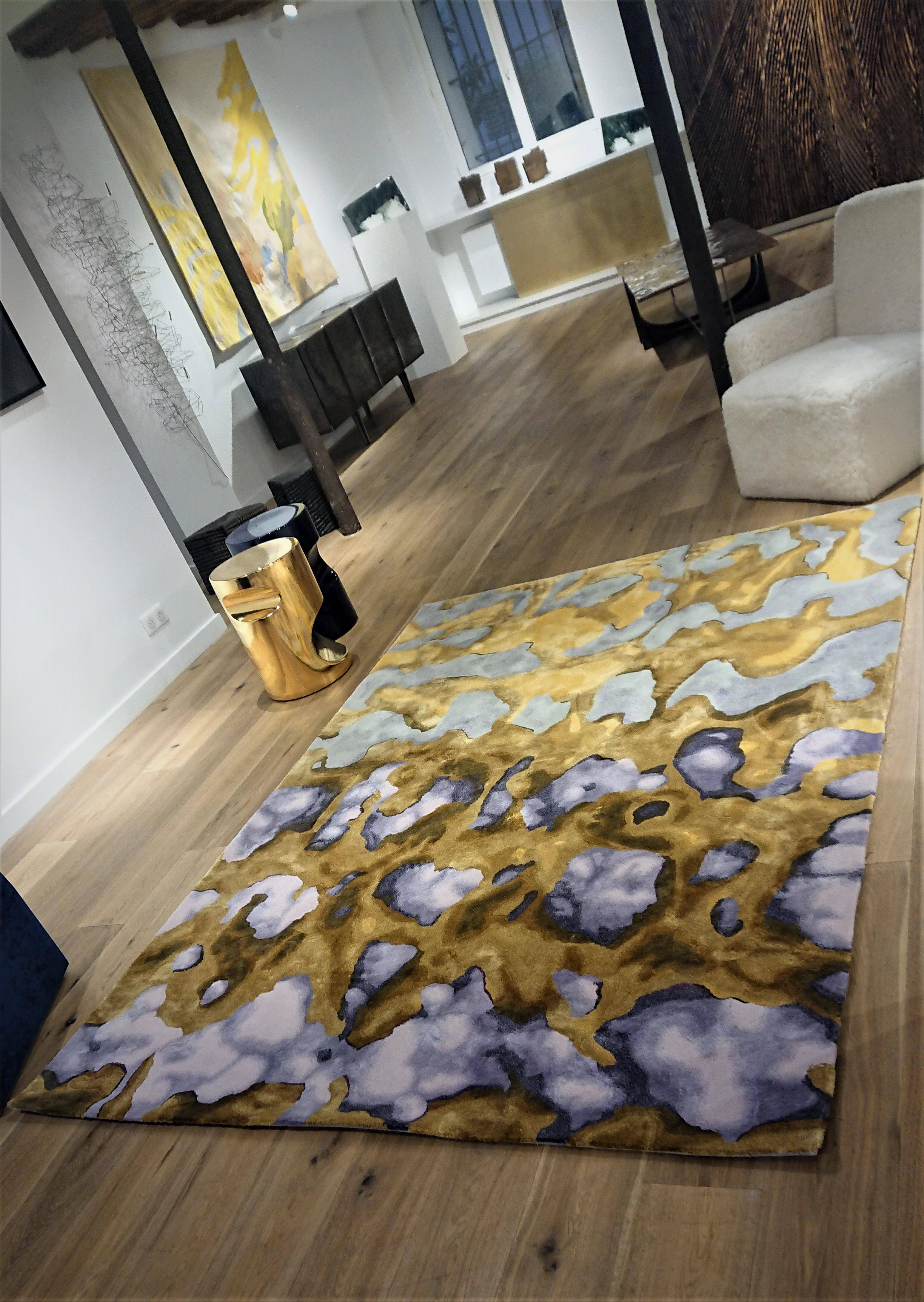 Silk Lichens, Rug by Maison Pinton and Perrin&Perrin For Sale