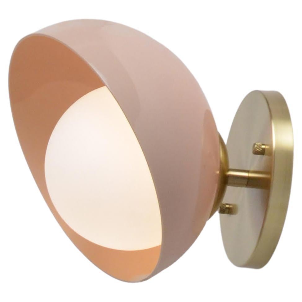 Brazilian Contemporary Acrylic and Brass Sconce For Sale