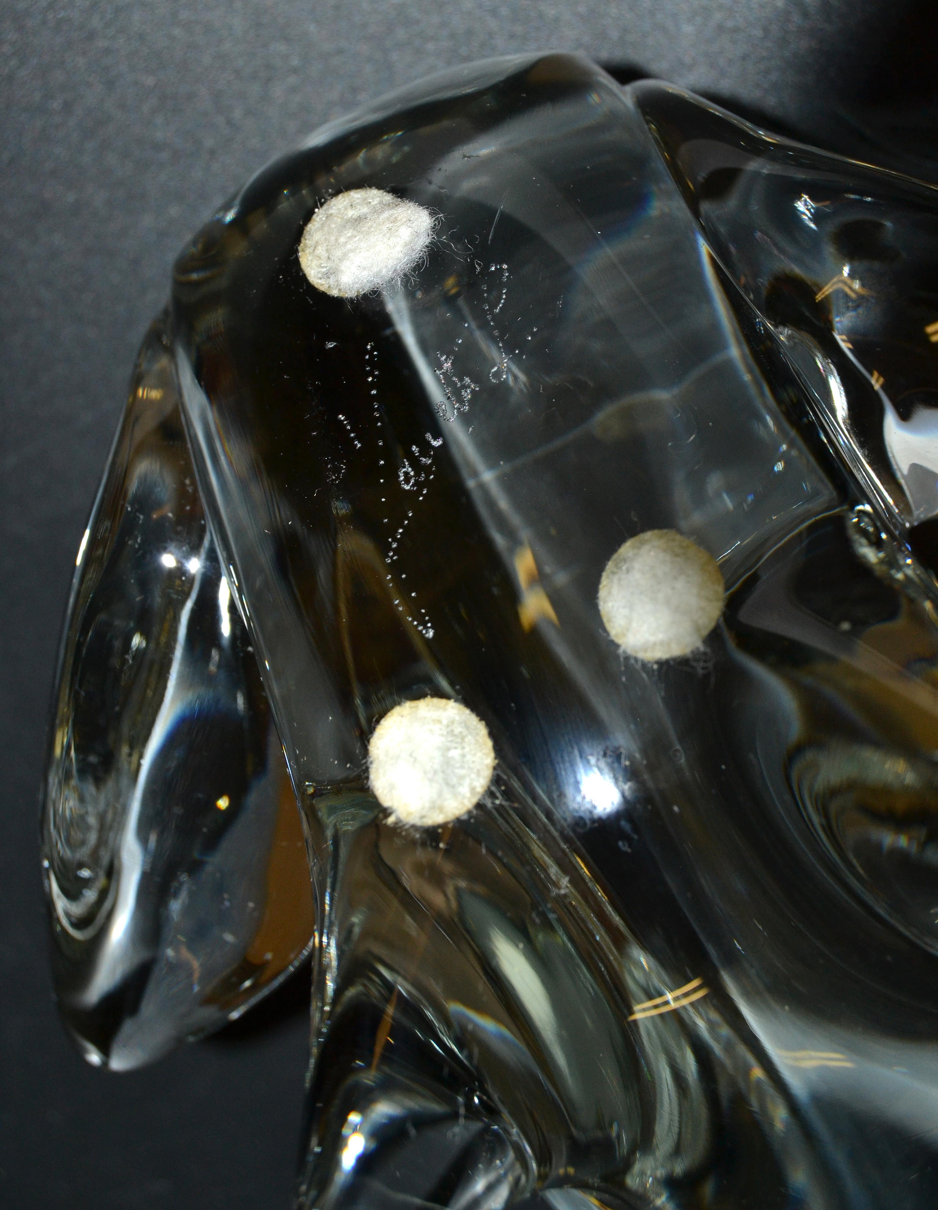 Art Glass Licio Zanetti Abstract Murano Glass Frog Sculpture Italy Mid-Century Modern For Sale