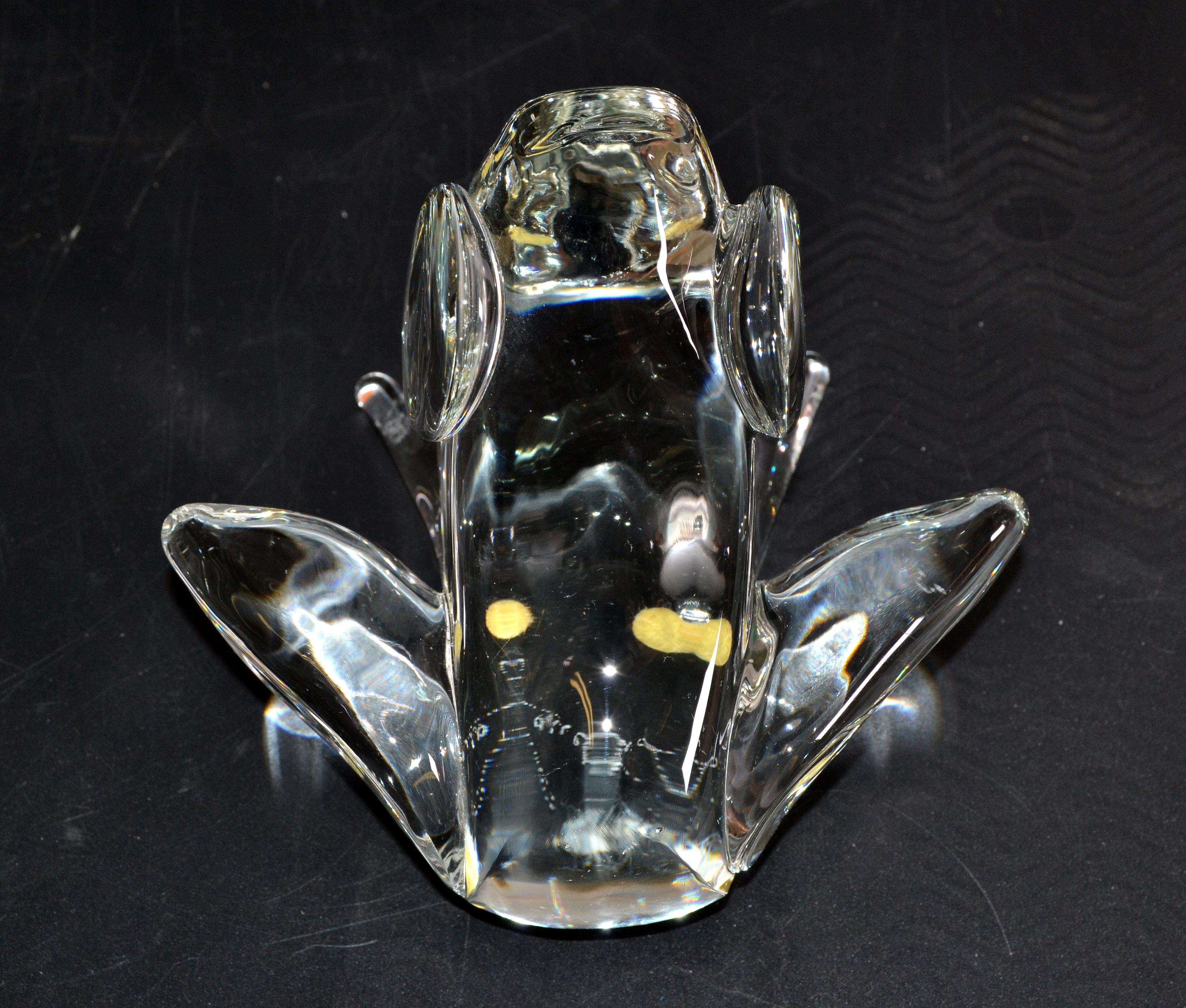 Licio Zanetti Abstract Murano Glass Frog Sculpture Italy Mid-Century Modern In Good Condition For Sale In Miami, FL