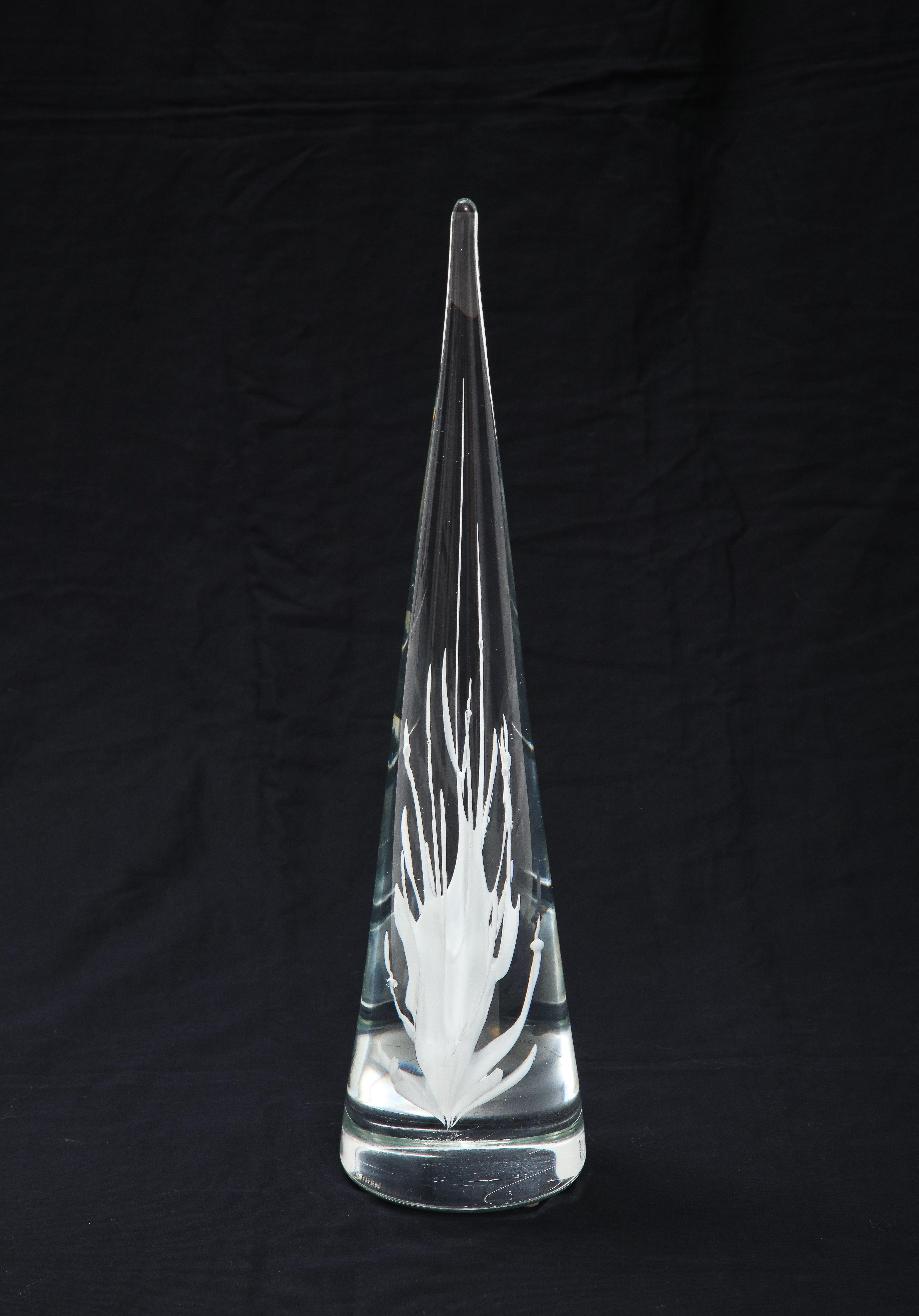 Mid-Century Modern Licio Zanetti Glass Murano Sculpture For Sale