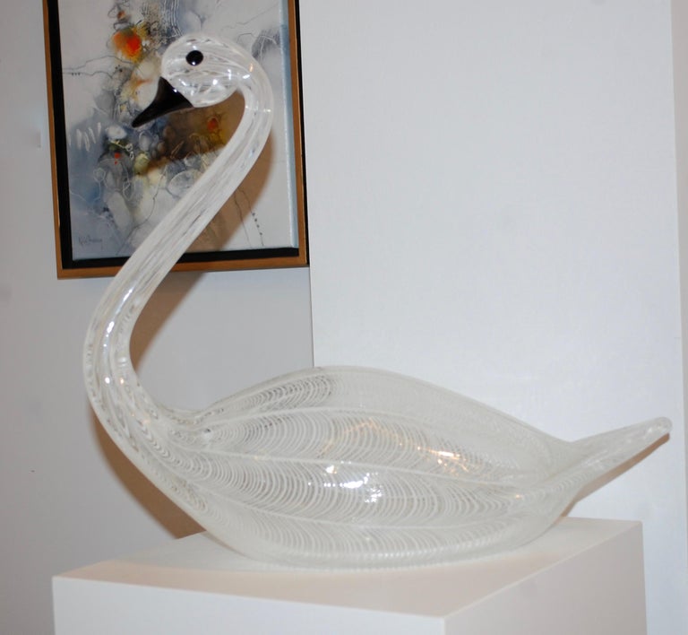 工芸品 Vintage Murano Glass Licio Zanetti Swan Licio Zanetti - Murano Glass Swan at 1stDibs | licio zanetti