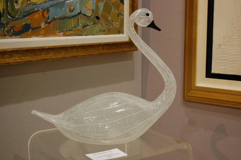 Licio Zanetti - Murano Glass Swan at 1stDibs | licio zanetti