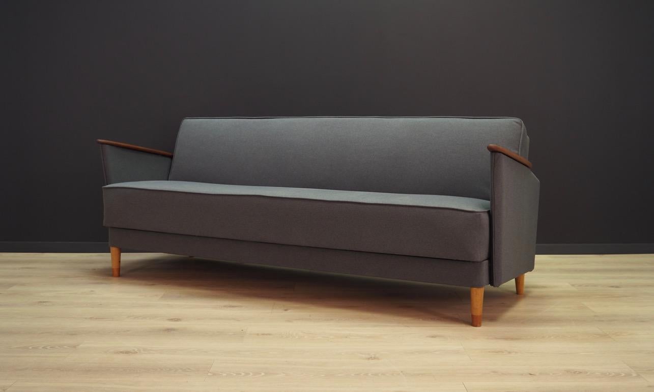 Mid-Century Modern Lico System Gray Sofa 1970s Danish Design Vintage For Sale