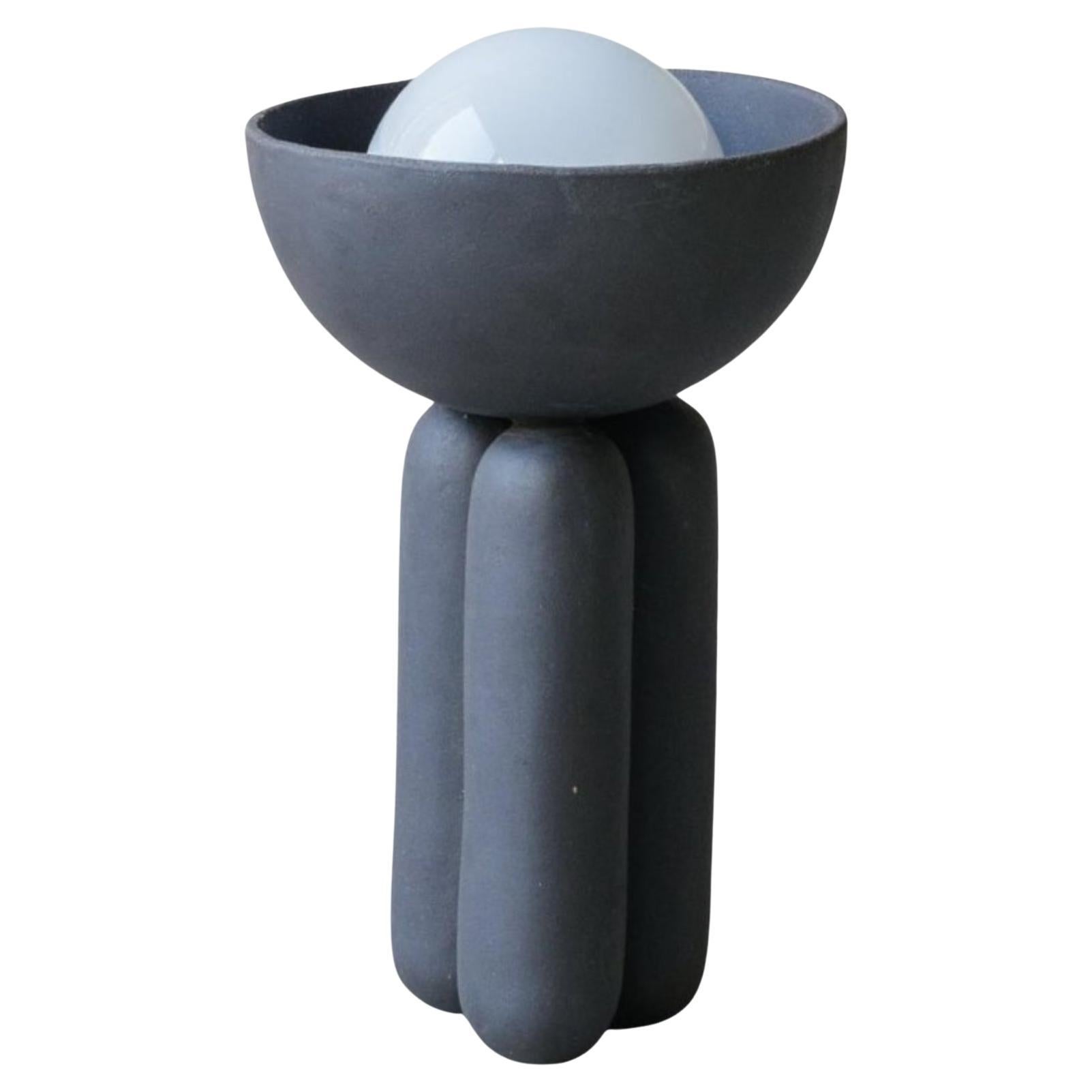 Licorice Medium Moor Half Sphere Lamp by Lisa Allegra For Sale