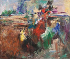 'Cowboy Joe', Bay Area Abstraction Oil, Woman Artist, Smithsonian, SFAA, Western