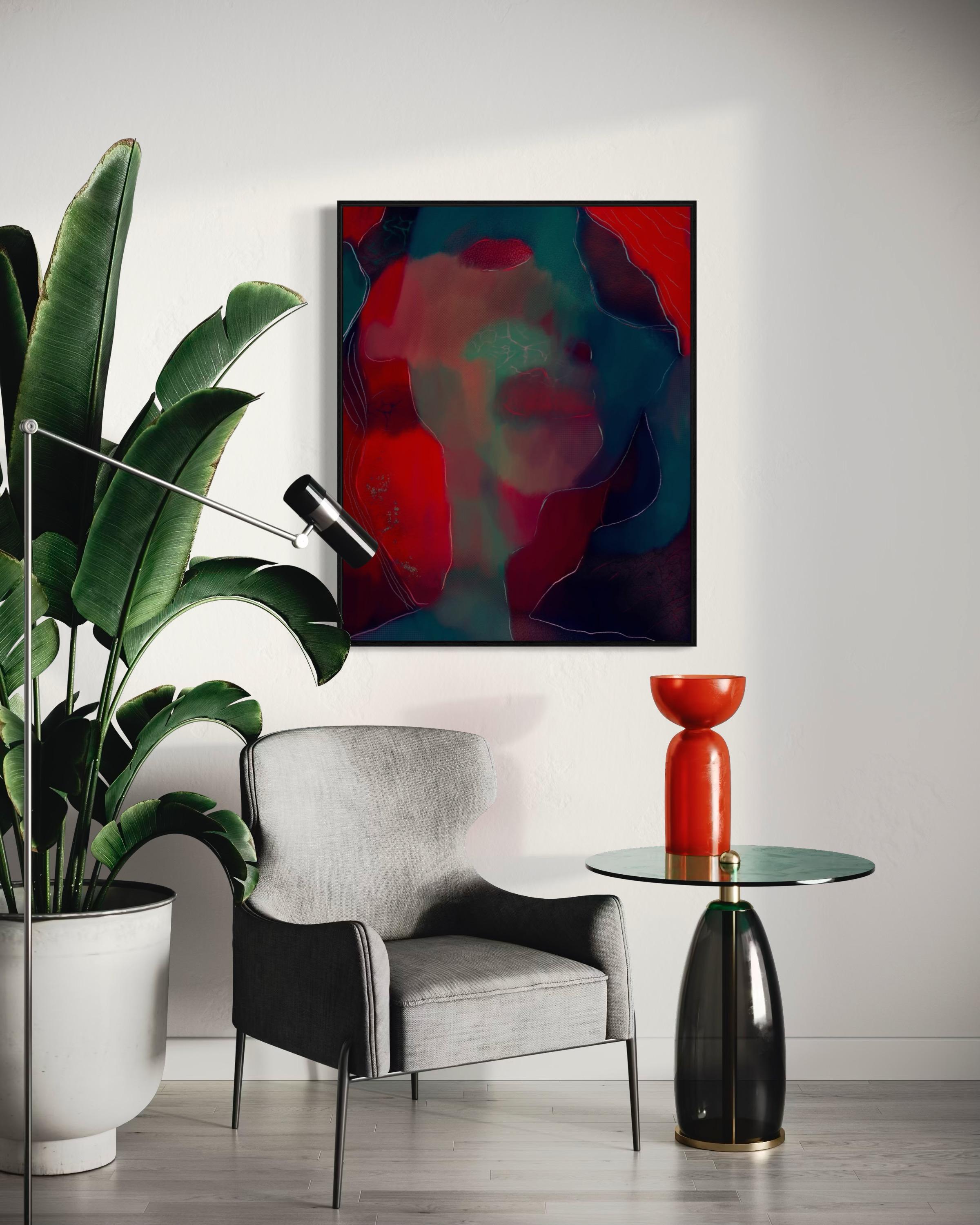N115, 110x88cm, stampa su tela - Print di Lida Pshenichka
