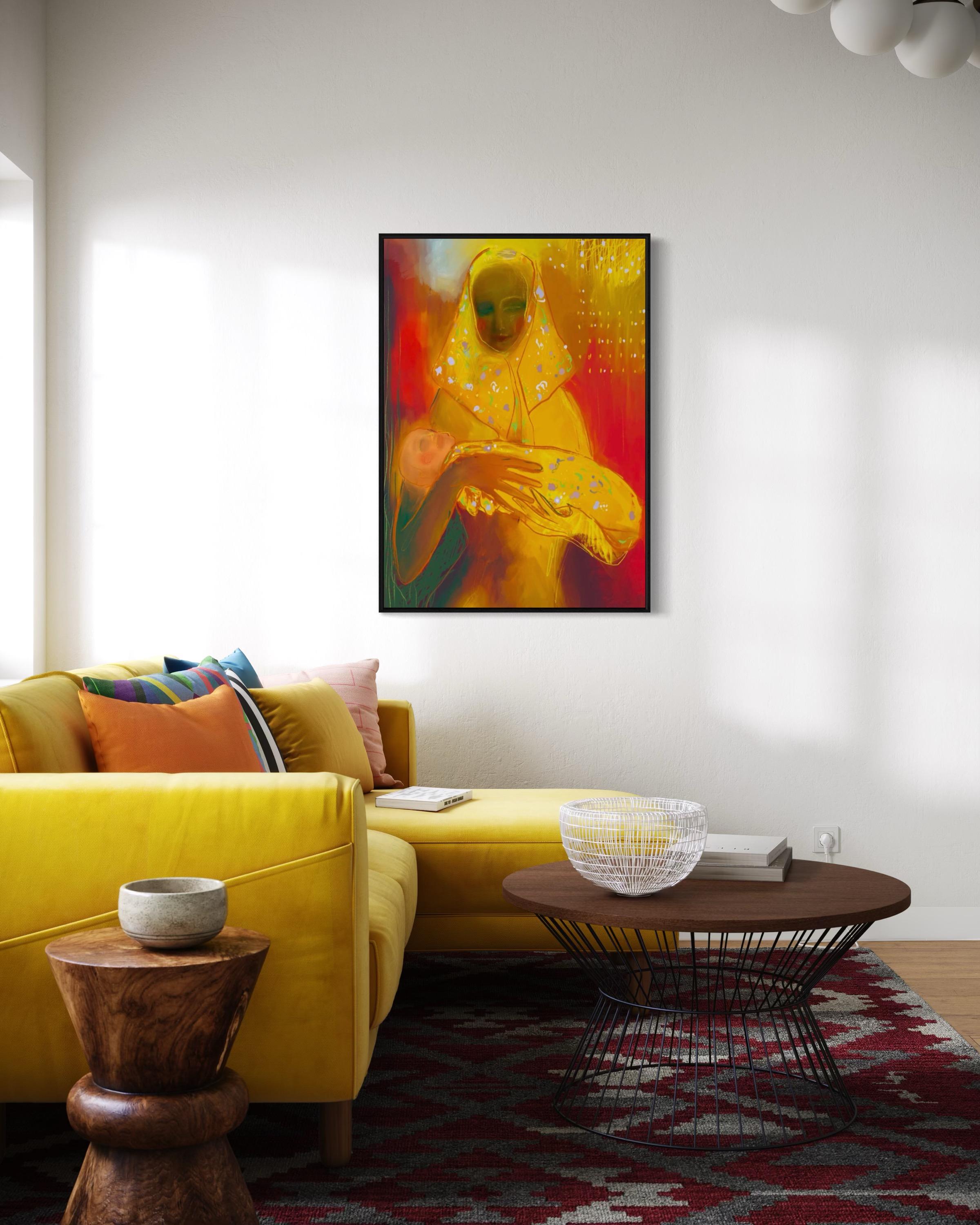 N117, 110x88cm, stampa su tela - Print di Lida Pshenichka
