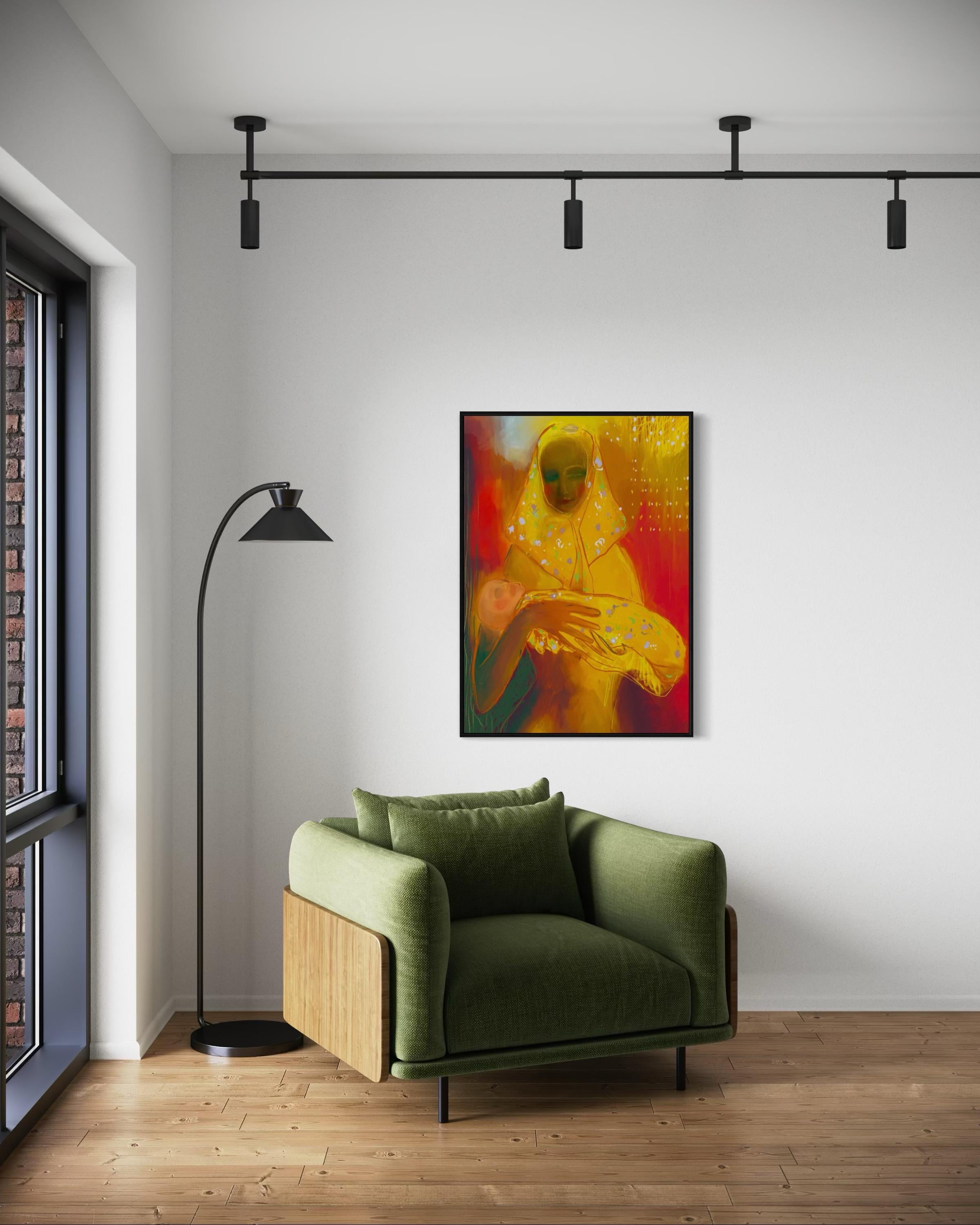 N117, 110x88cm, stampa su tela - Print Femminismo di Lida Pshenichka