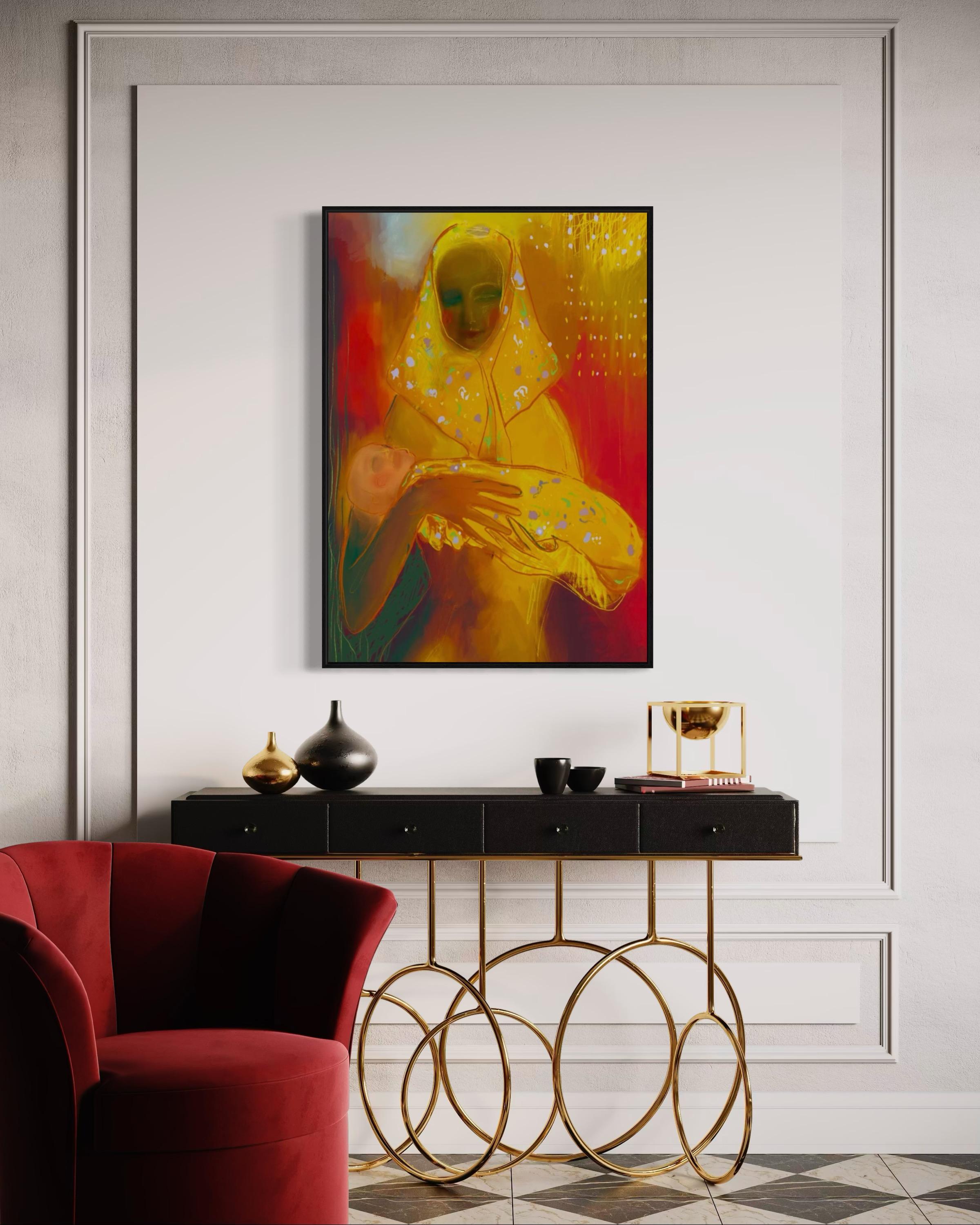 N117, 110x88cm, stampa su tela - Interior Print Arancia di Lida Pshenichka