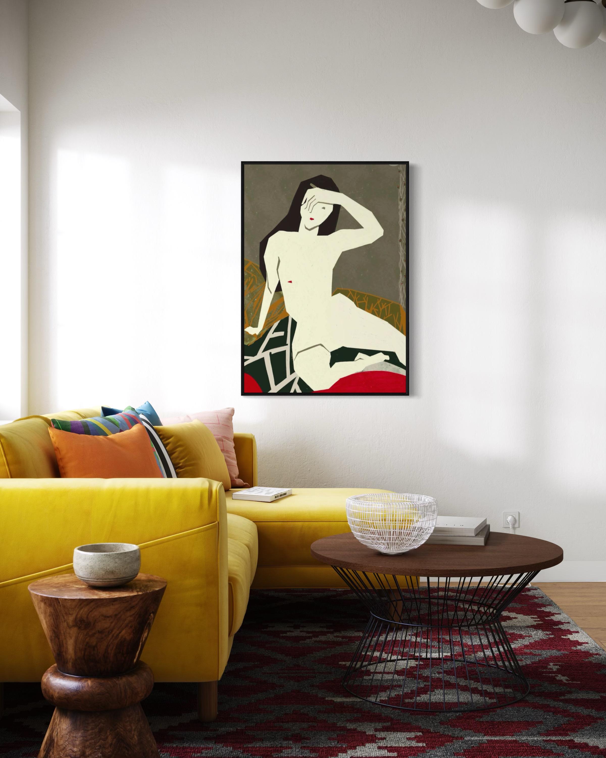 N118, 110x80cm, print on canvas - Feminist Print by Lida Pshenichka
