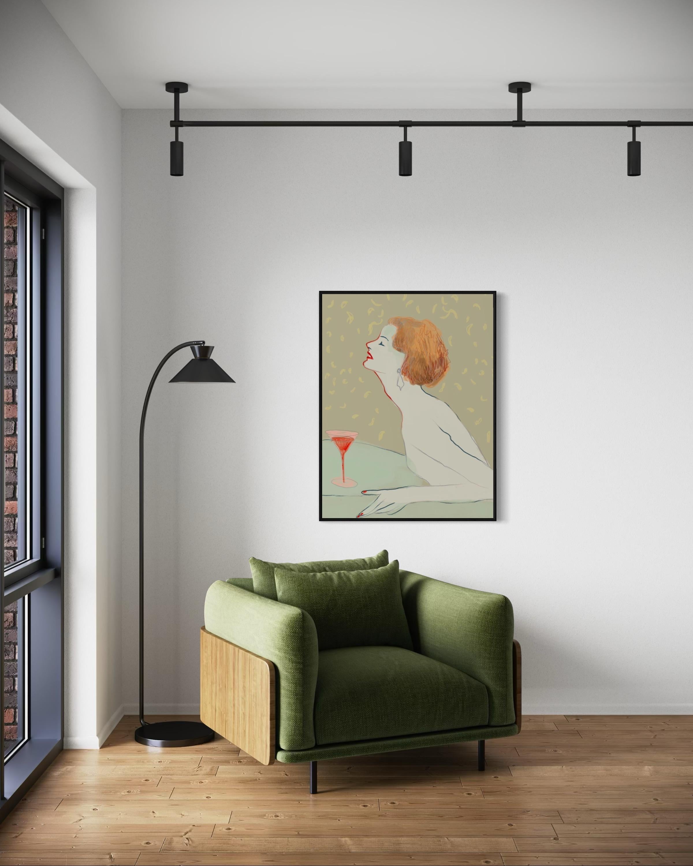 N140, 110x88cm, impresión sobre lienzo - Print de Lida Pshenichka