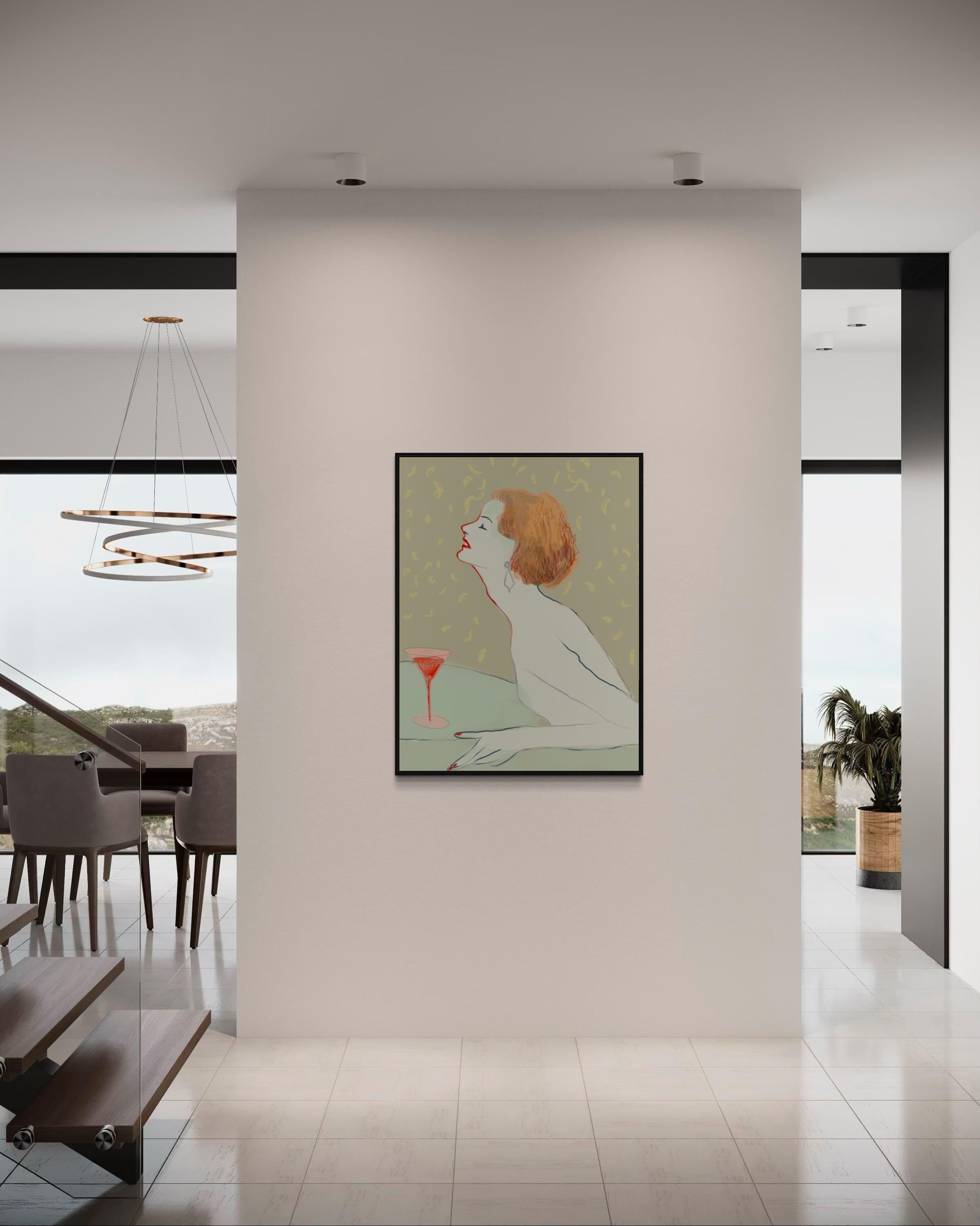 N140, 110x88cm, print on canvas - Feminist Print by Lida Pshenichka