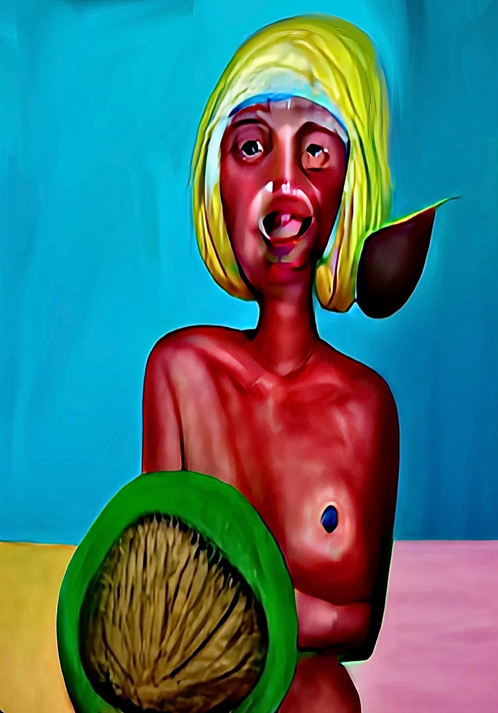 Interior Print de Lida Pshenichka - Proyecto "Venus come fruta", 110x80cm, impresión sobre lienzo