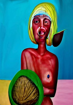 Project "Venus Eats Fruit", 110x80cm, print on canvas