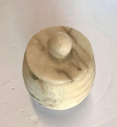 Lidded Alabaster Jar, Italy, Mid Century
