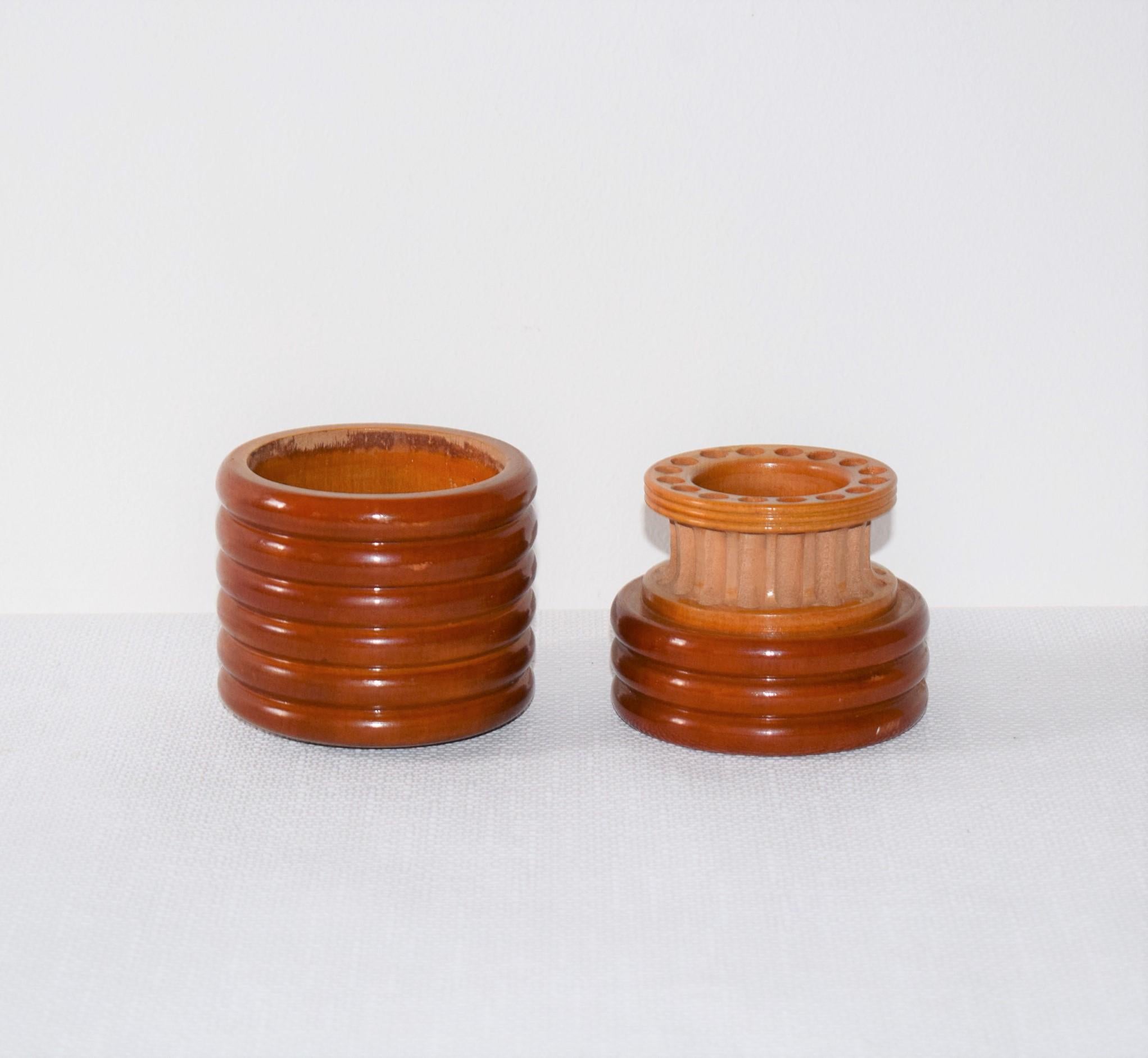 Hand-Carved Lidded Box by Josef Hoffmann for Wiener Werkstätte, 1920s For Sale
