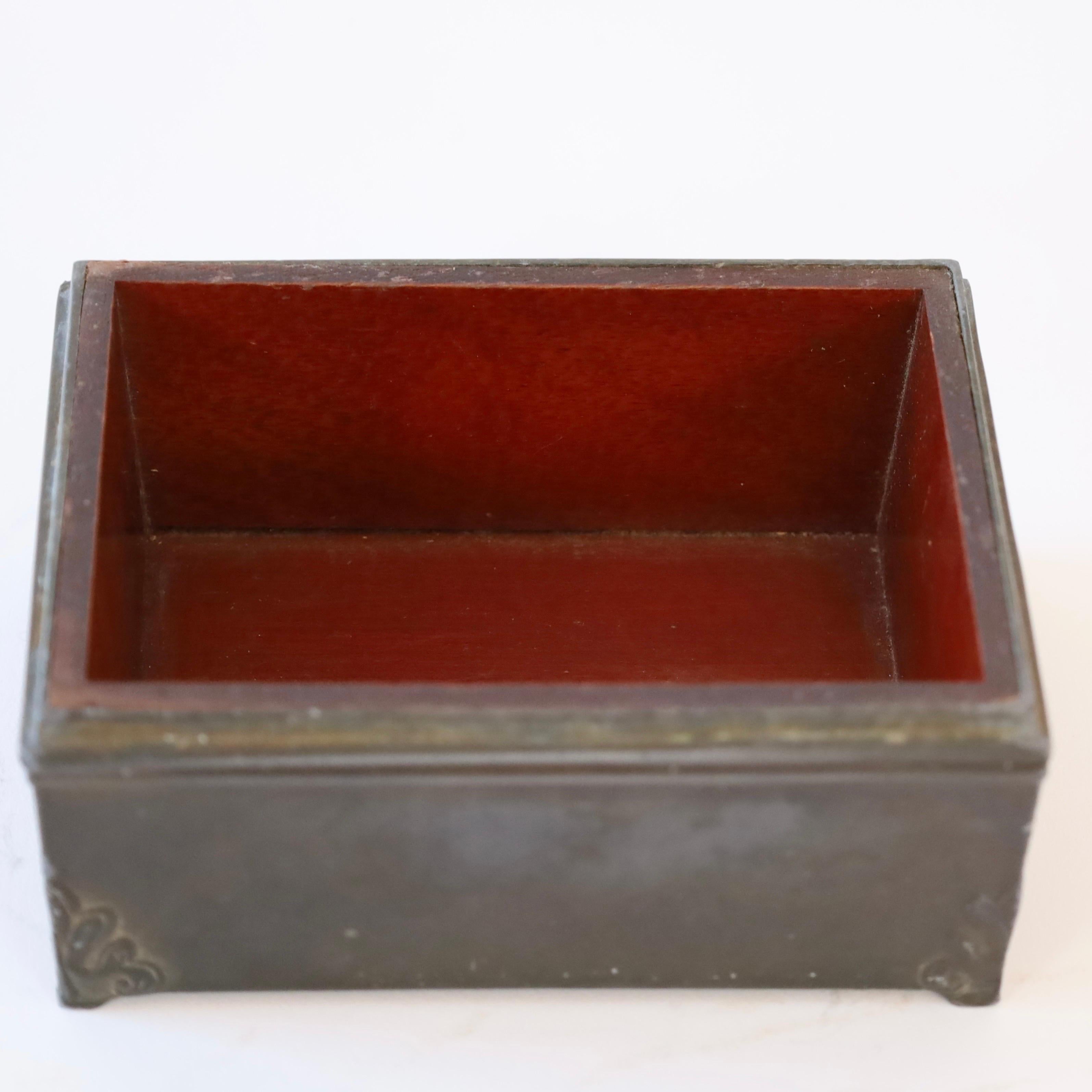 Lidded box by Just Andersen, 1920s, Denmark For Sale 5