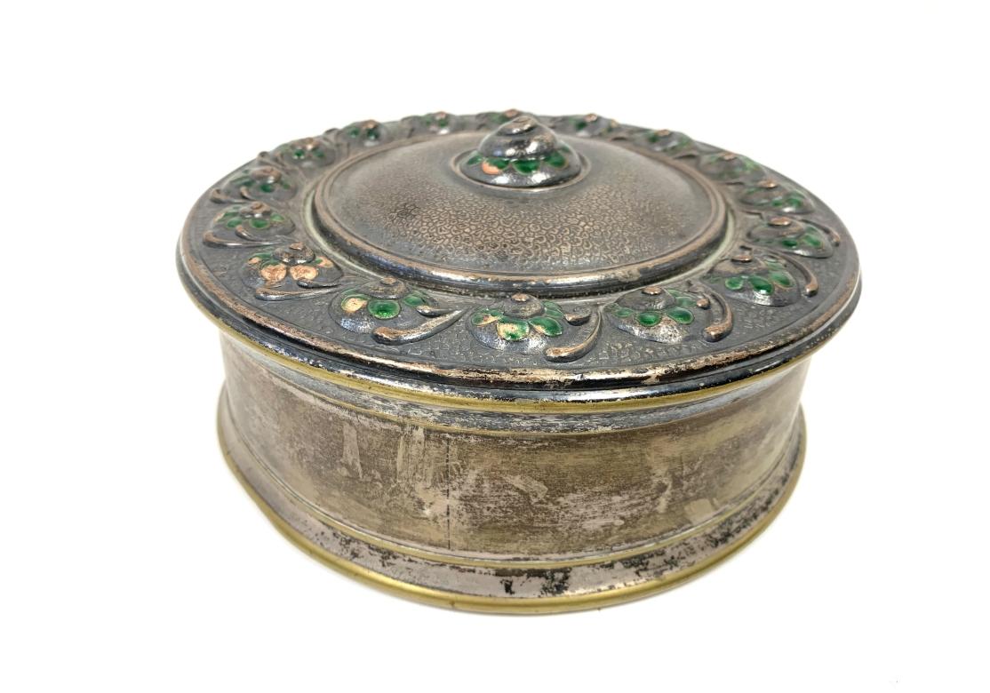 Arts and Crafts Lidded Box By Orfevrerie Jacob (Henri Jacob) - Geneva / Switzerland  For Sale