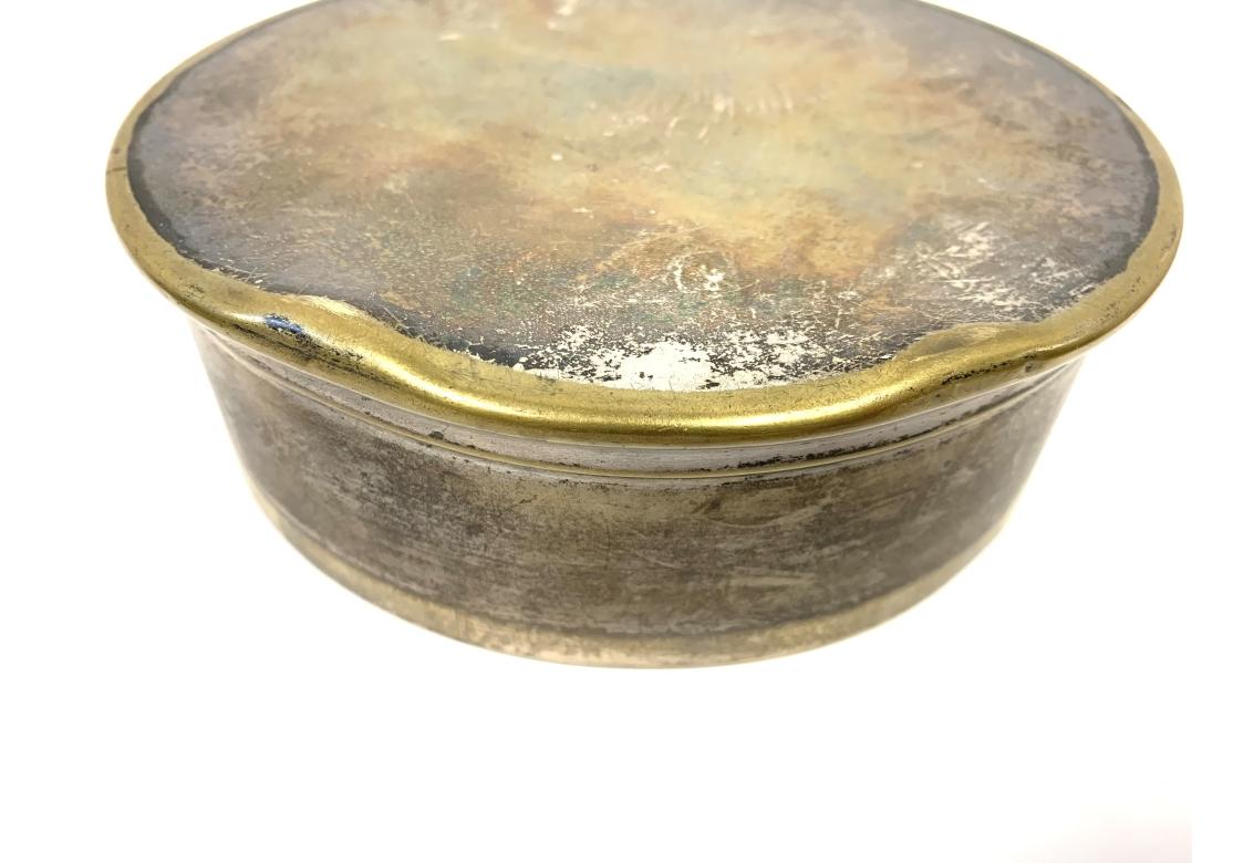 Swiss Lidded Box By Orfevrerie Jacob (Henri Jacob) - Geneva / Switzerland  For Sale