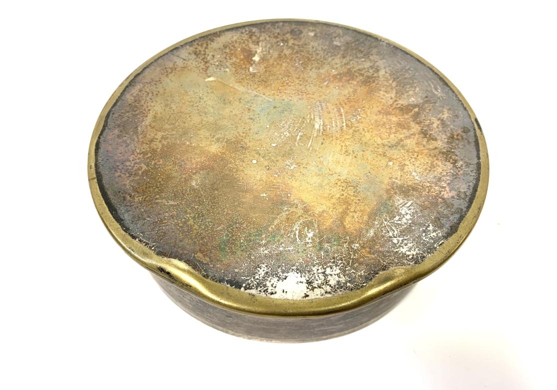 Lidded Box By Orfevrerie Jacob (Henri Jacob) - Geneva / Switzerland  In Distressed Condition For Sale In Bridgeport, CT