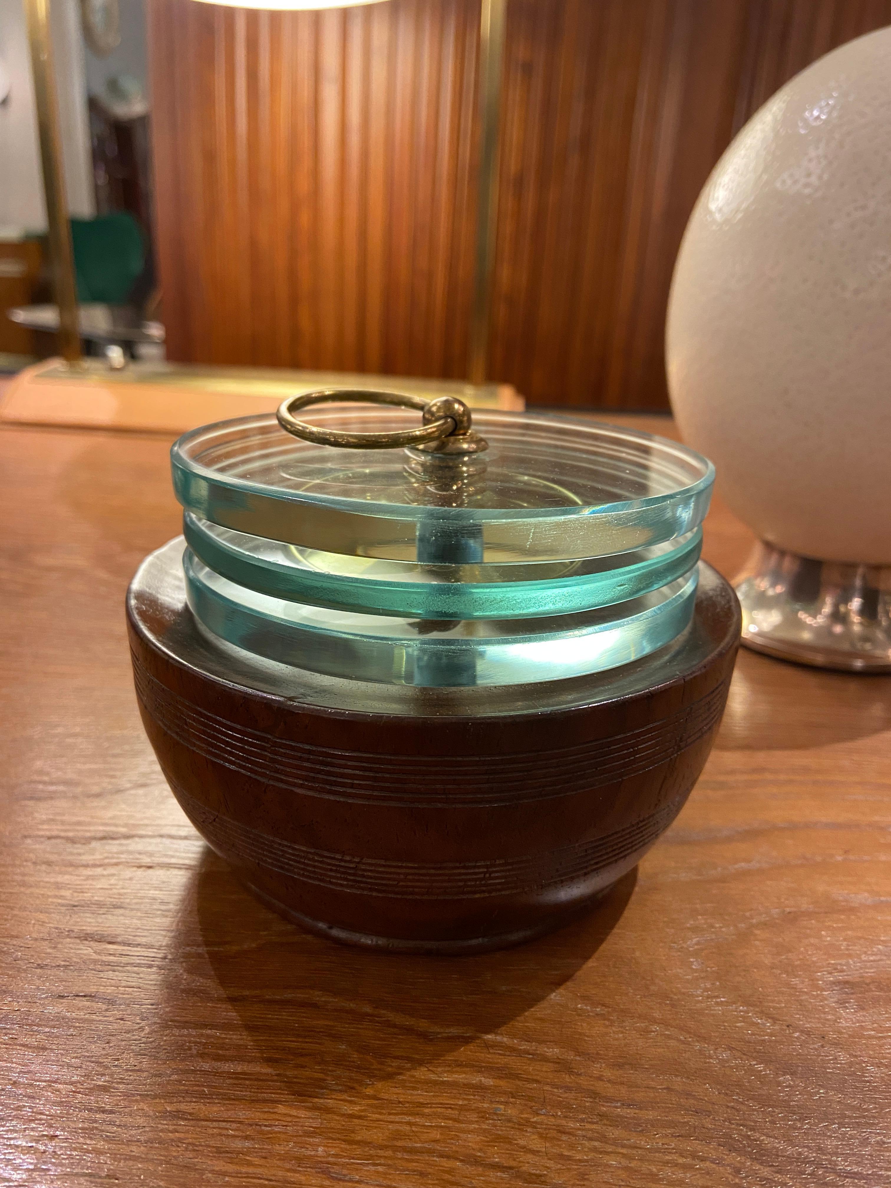 Mid-20th Century Lidded Box by Pietro Chiesa for Fontana Arte, Italy, circa 1938