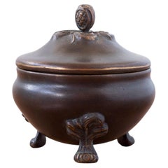 Lidded bronze box by Böhlmarks, Sweden, 1920-30s