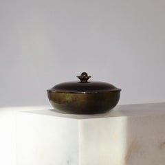 Lidded bronze jar by Just Andersen, 1930s, Denmark