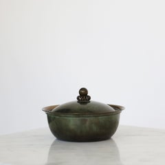 Bronzekrug mit Deckel von Just Andersen, 1930er Jahre, Dänemark