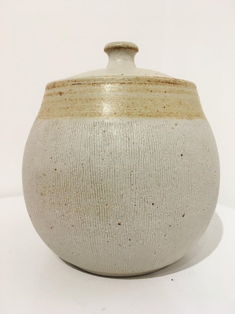 Lidded Ceramic Jar by Barbara Moorefield at 1stDibs