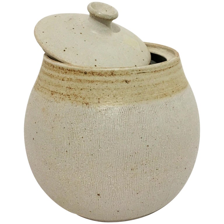 Lidded Ceramic Jar by Barbara Moorefield at 1stDibs
