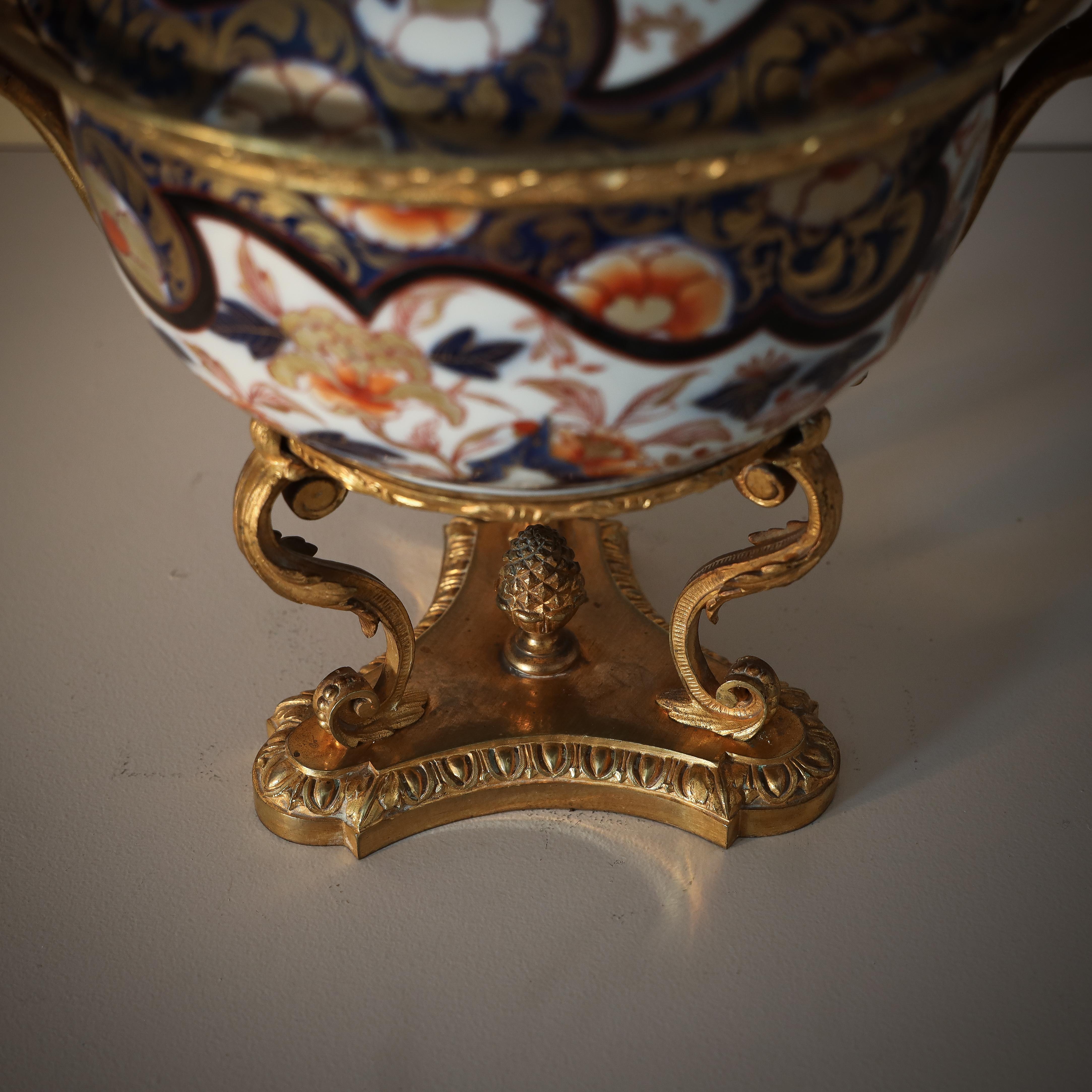Porcelain Lidded Imari Vessel, Probably 19th Century