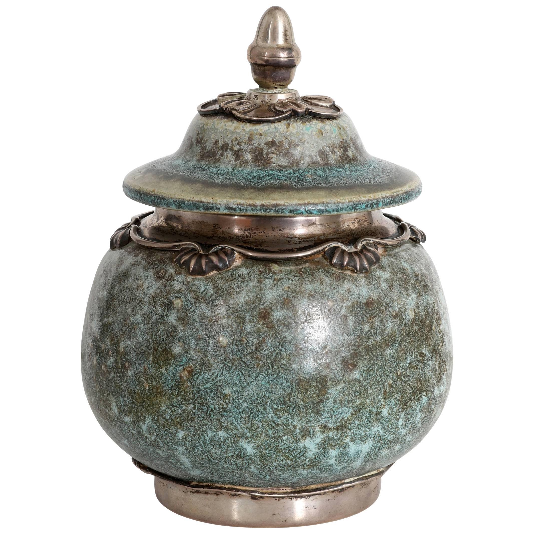 Lidded Jar by A. Wolfsen for Bing & Grondahl For Sale