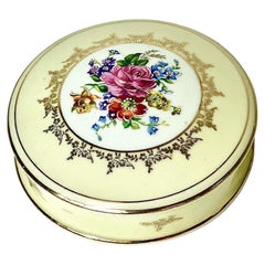 Limoges Porcelain Jewellery or Sweets Lidded Dish
