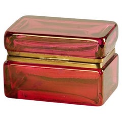 Caja de Murano con tapa, Italia, hacia 1950