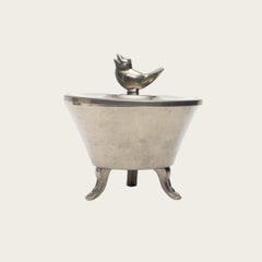 Boîte à couvercle en étain par Edlunds Silverfabrik pour Svenskt Tenn