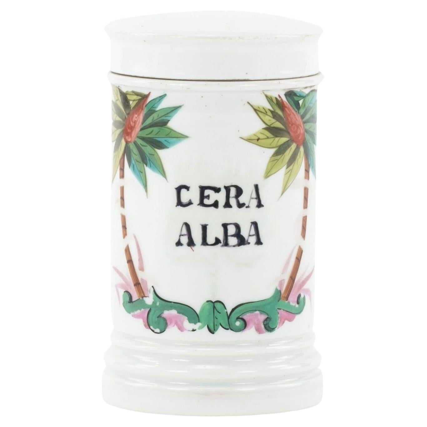 Bote de porcelana con tapa
