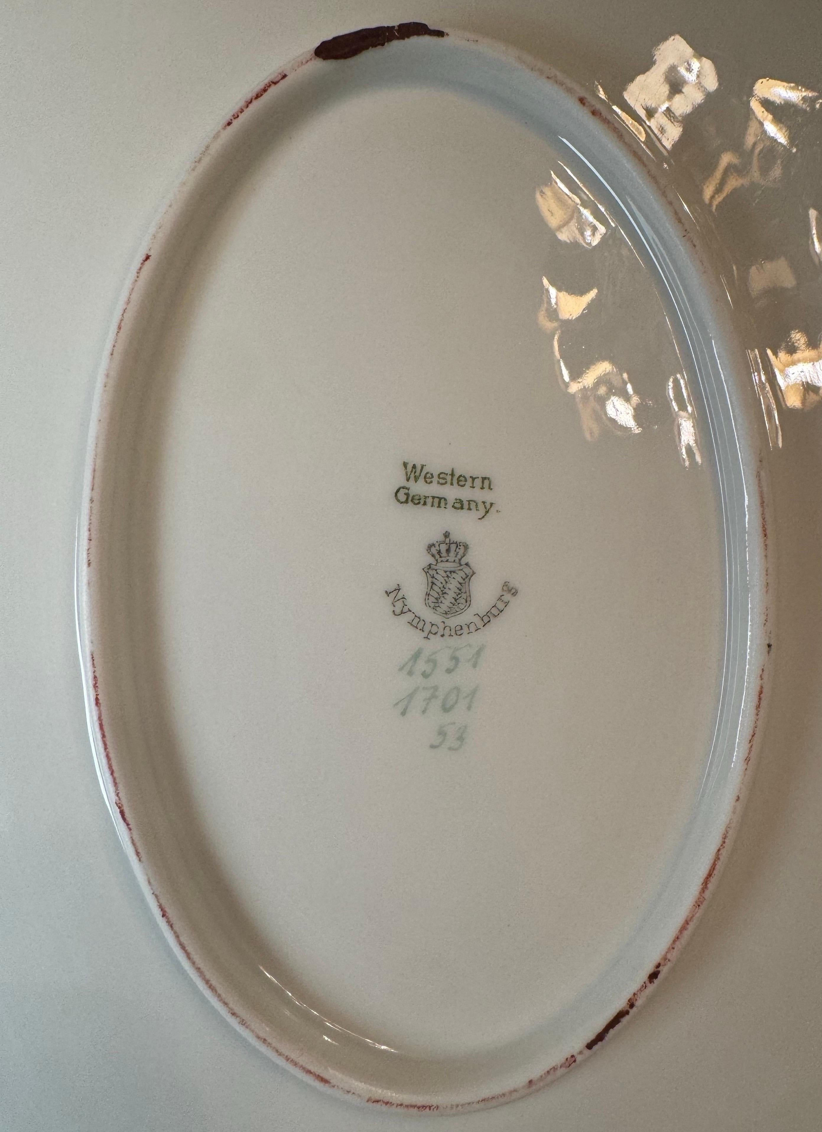 Sopera y fuente con tapa, Nymphenburg, Múnich Alemán en venta 4