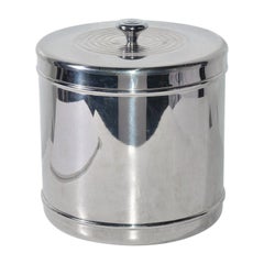 Vintage Lidded Stainless Steel Ice Bucket