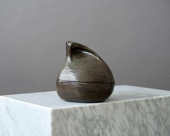 Lidded Stoneware Bowl by Birger Astrom, Sweden, 1960s
