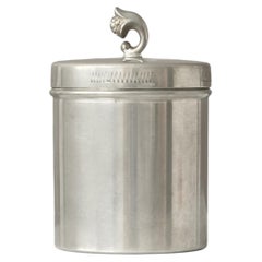 Lidded Swedish Grace Pewter Box by Prima Svenskt Tenn, Sweden, 1930.