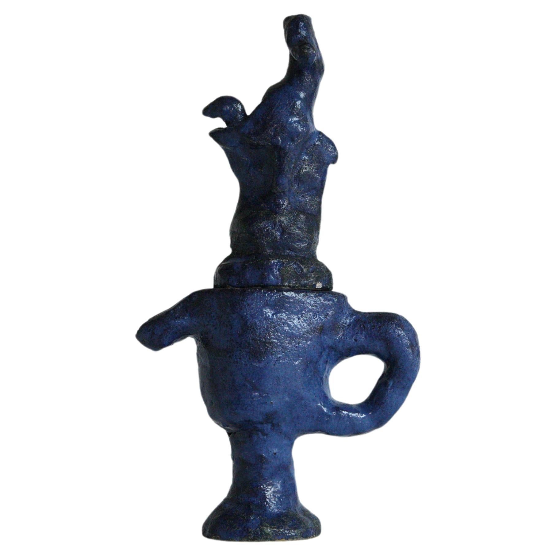 Surrealist Lidded Vessel #1 Maurice Perrenoud 1914-2007 For Sale