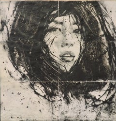 "Untitled I", painting by Lídia Masllorens (76x74in), 2022