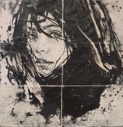 "Untitled II", painting by Lídia Masllorens (76x74in), 2022
