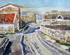 Vintage Crimean fortress  1962., oil on board, 82x102 cm