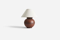 Lidköpings Porslinsfabrik, Table Lamp Hand-Painted Earthenware, Sweden, 1940s