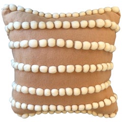 "Lido" Beige Wool and Cashmere Pillow Le Lampade