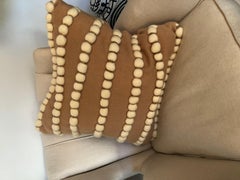 "Lido" Beige Wool and Cashmere Pillow Le Lampade